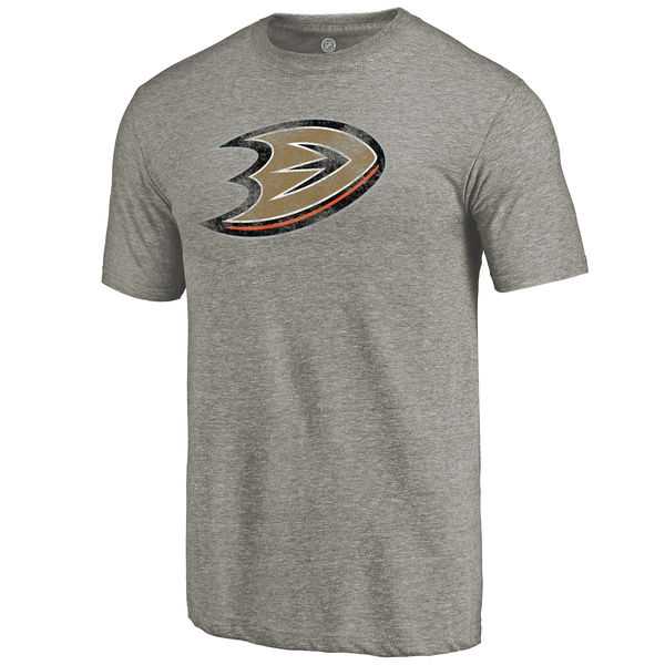 Men's Anaheim Ducks Distressed Team Logo Tri Blend T-Shirt Ash FengYun,We sell and wholesale Men's Anaheim Ducks Distressed Team Logo Tri Blend T-Shirt Ash FengYun on line form chian!